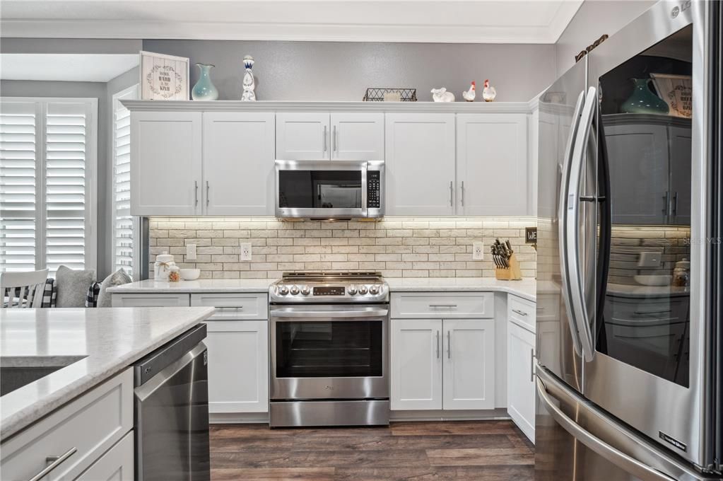 Upgraded Stainless appliances