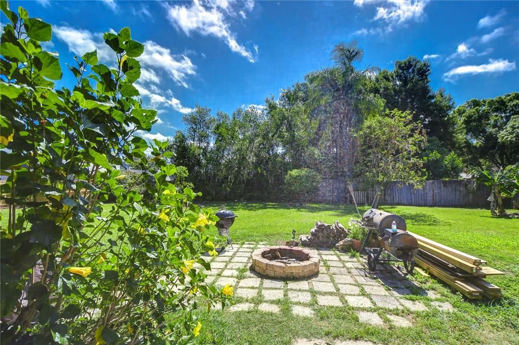 Huge backyard with outdoor shed!