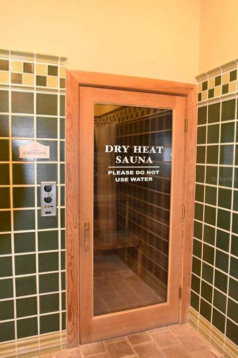 Dry Sauna's in baths at Casino Clubhouse