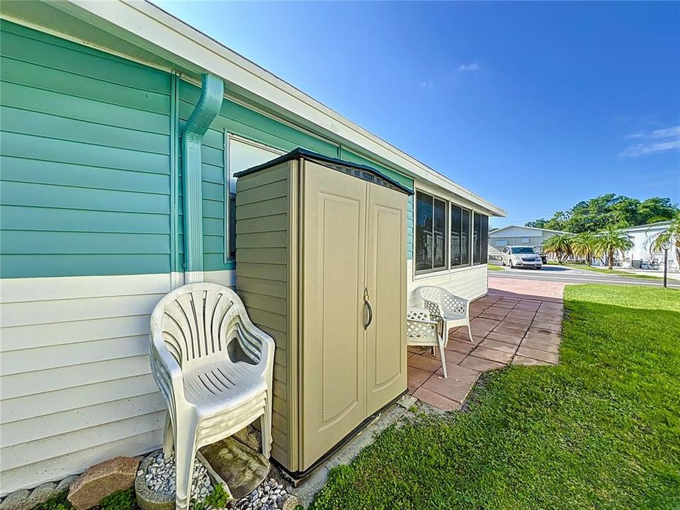 Extra storage shed