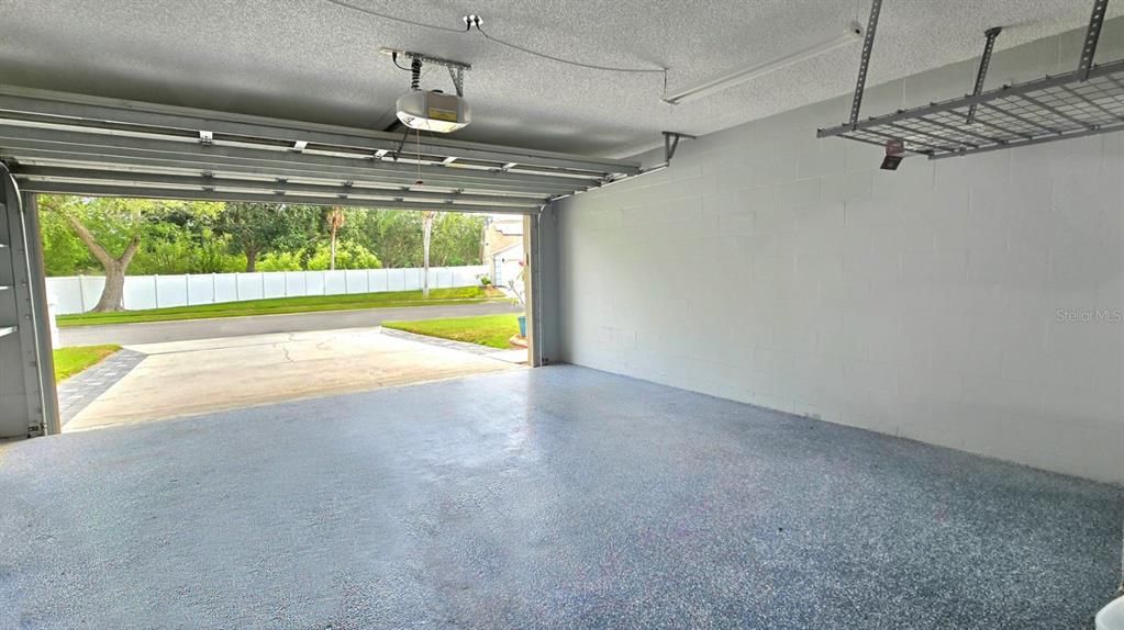 Garage Featuring Nascar Grade Epoxy Floor Paint