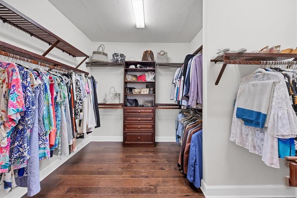 Large walk in closet!