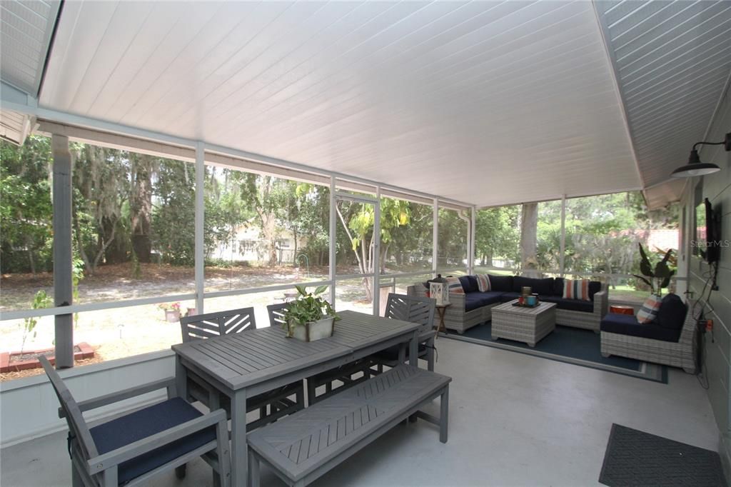 large screened porch