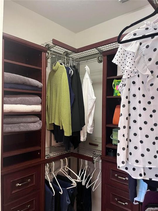 Primary walk in closet