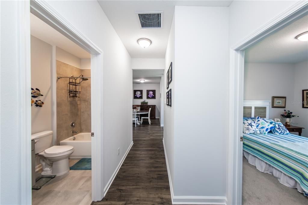 Bedroom/bathroom hallway