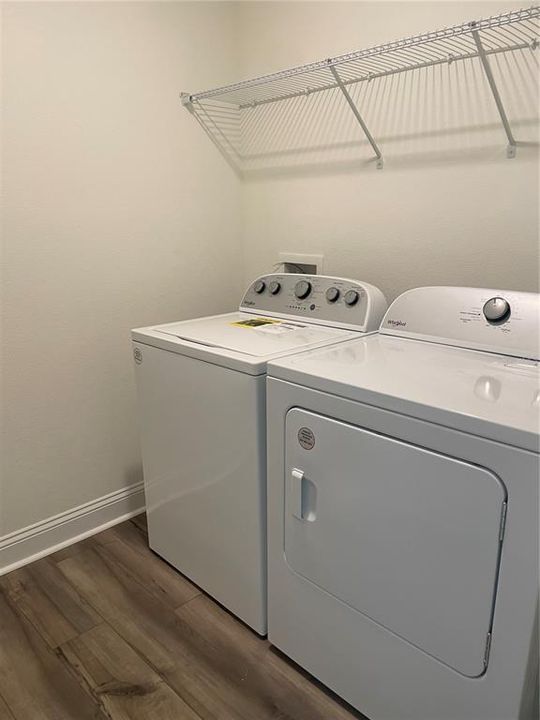 Utility room which will feature a washer and dryer