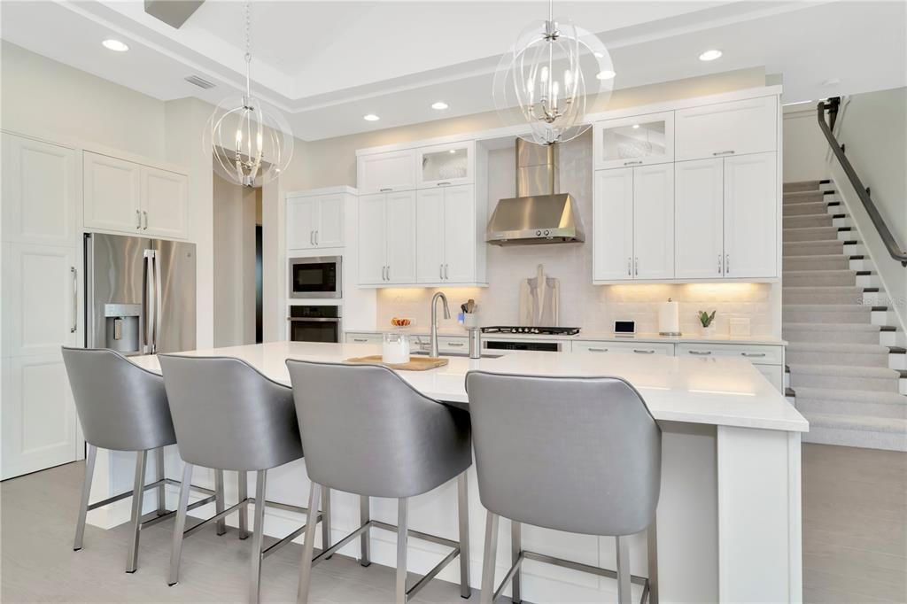 The kitchen island that will be the central focus of your entertaining.
