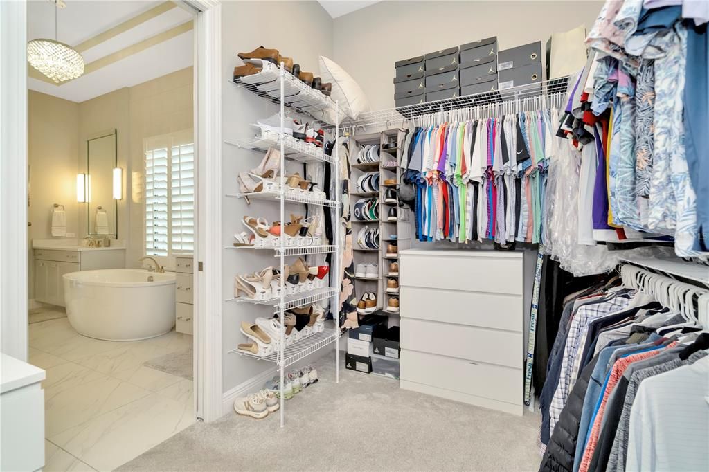 The owner's closet will be the envy of your friends and family.