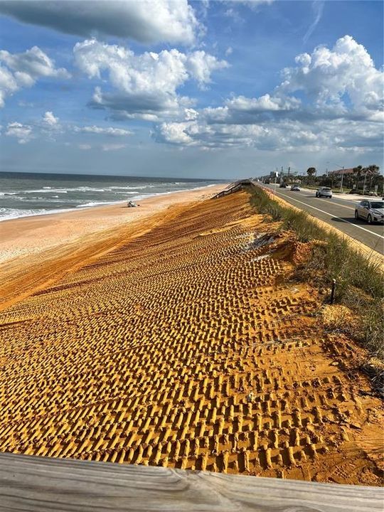 New beach sand installed by Army corp of Engineers