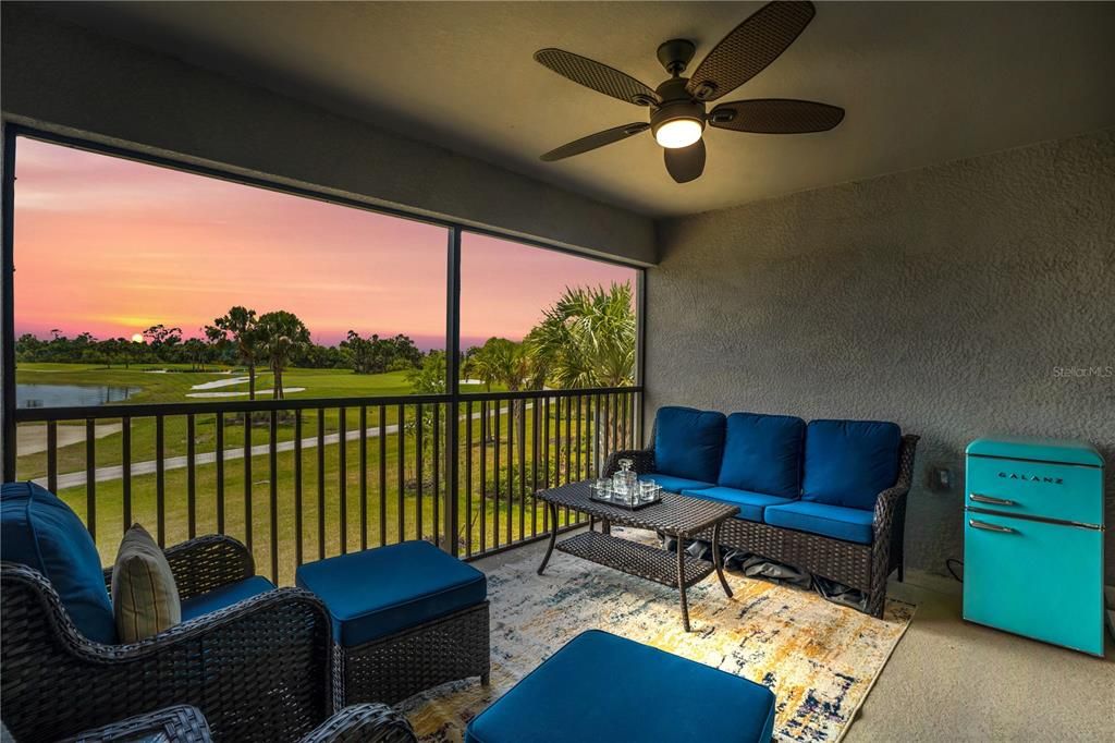 Punta Gorda is known for it breathtaking sunsets. All you need to do is walk out to your back lanai to take them in. Bonus is the Lake & 17th fairway is in the forefront.