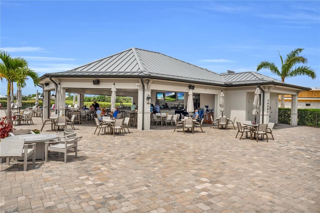 Whether you and your friend/family decide to relax poolside or golf  you can easily check in at the Tiki bar for your favorite refreshment and delicious food.