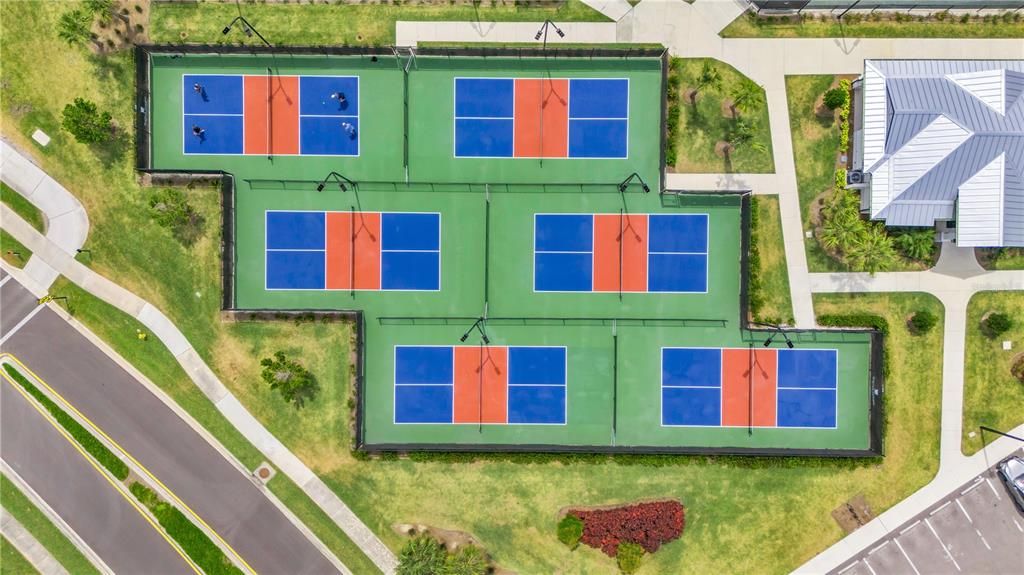 Pickleball Courts aerial. Leagues and tournaments to join.
