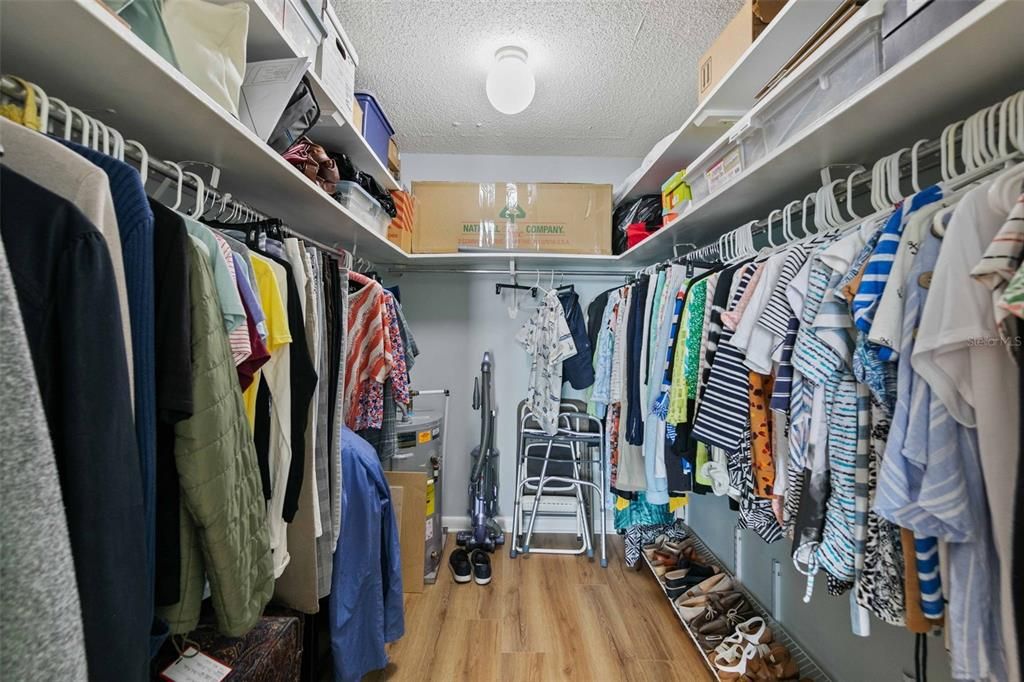 You will love the size of your walk-in closet.