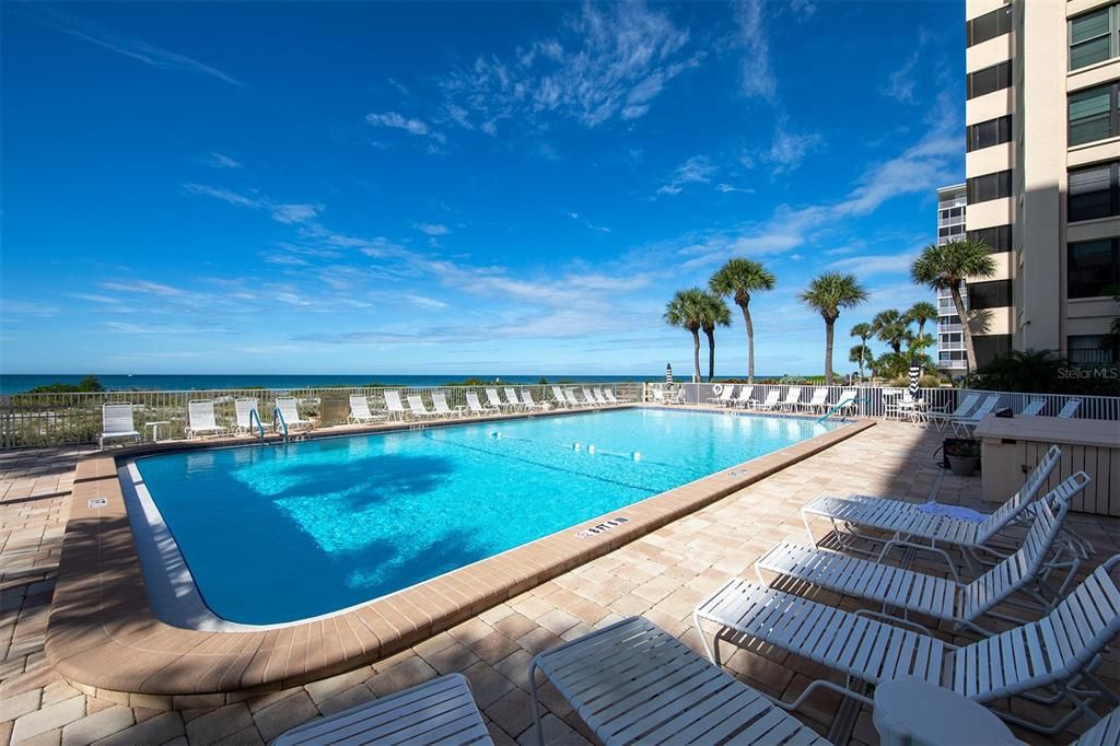 Your beachfront pool is heated for year-round enjoyment.
