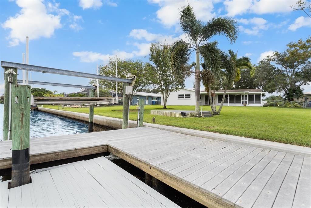 dock and floating dock too for the kayak or paddle board!