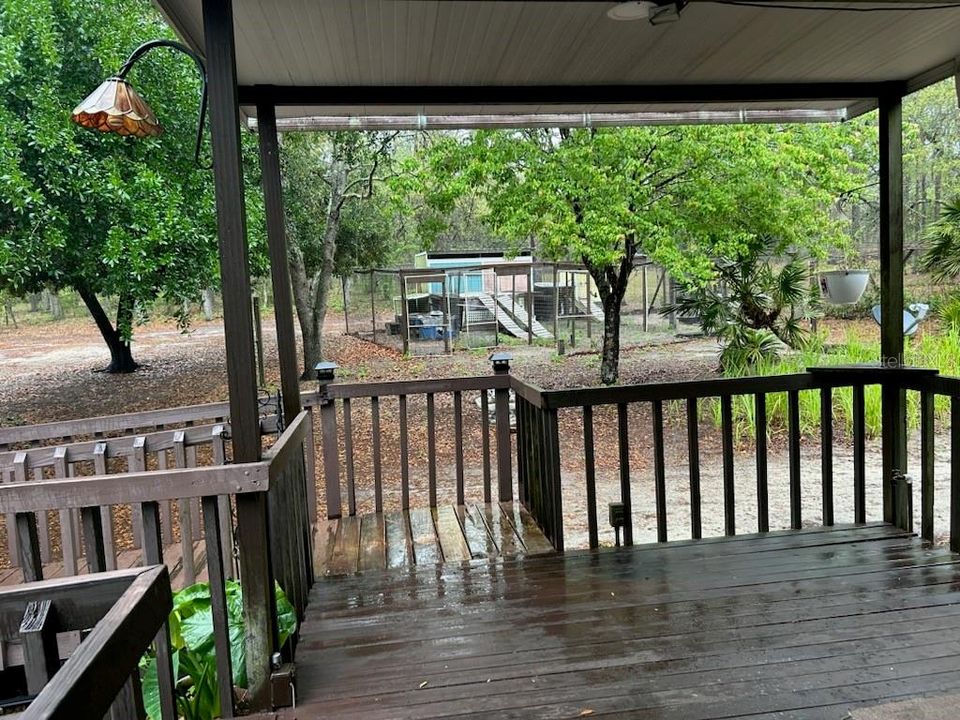 Covered Back Porch with Ramp (Handicap accessible)