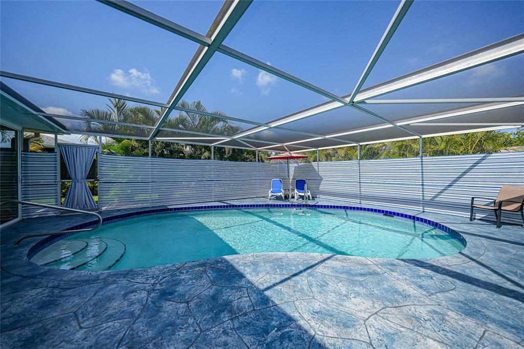 Heated Pool with Privacy!