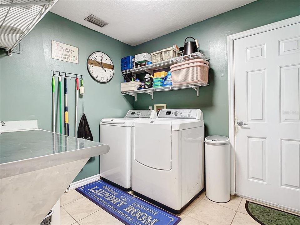 Laundry connects to garage