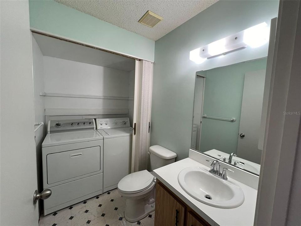 half bath with laundry room