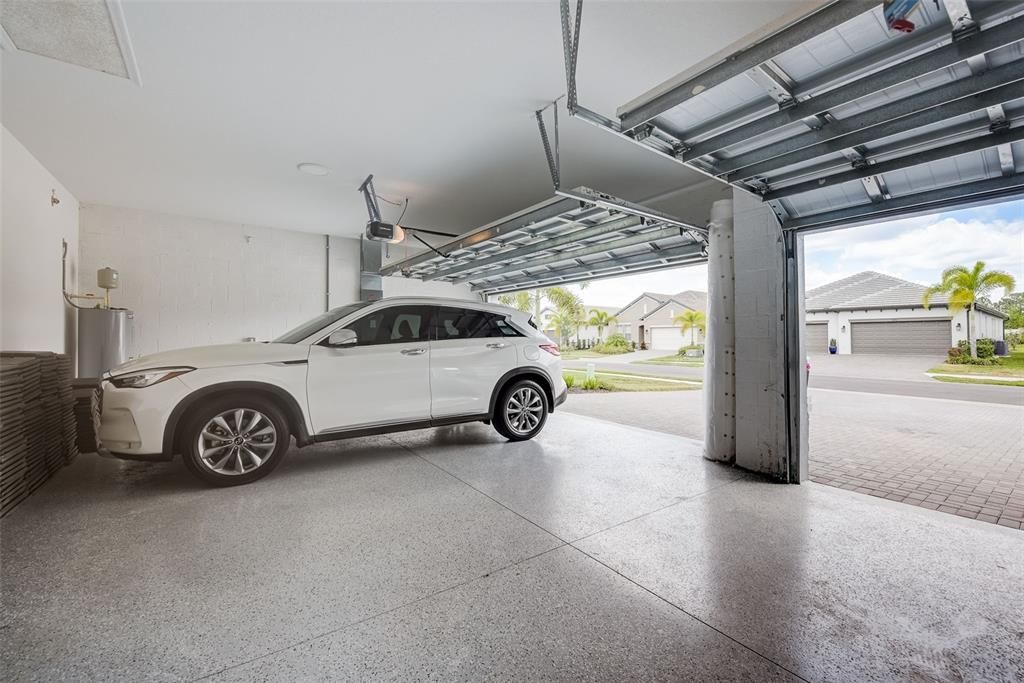 3-Car Garage with epoxy floors