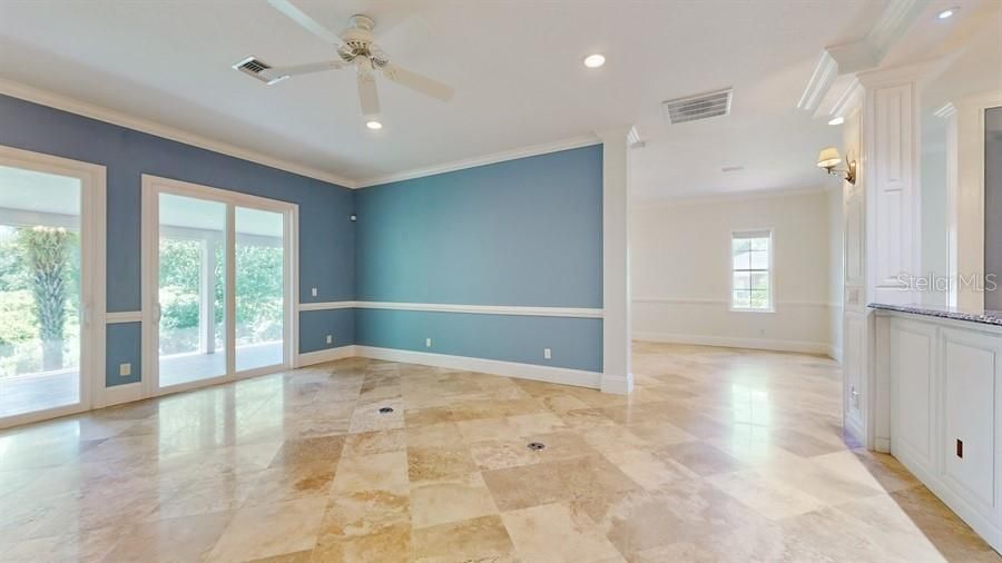 FAMILY ROOM WITH VIEWS OF LIVING ROOM