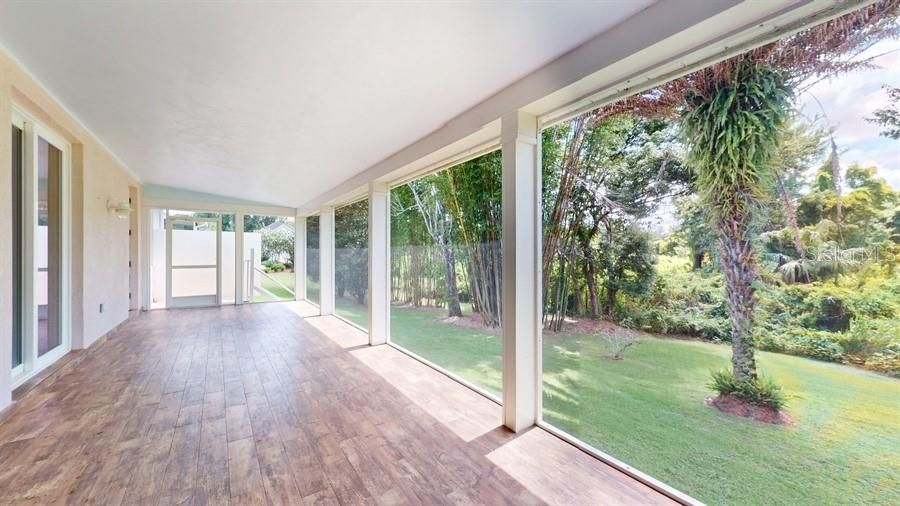 SCREENED PORCH WITH CONSERVATION VIEWS