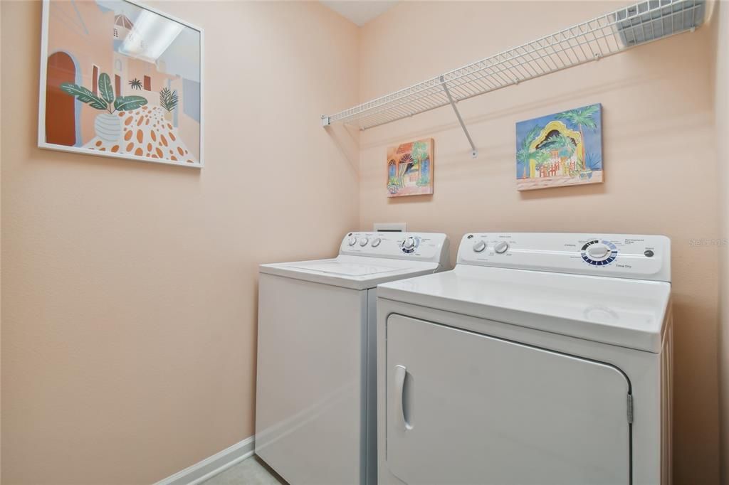 Laundry room with storage