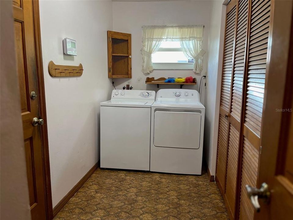 Indoor utility  Washer and dryer stay with the house.