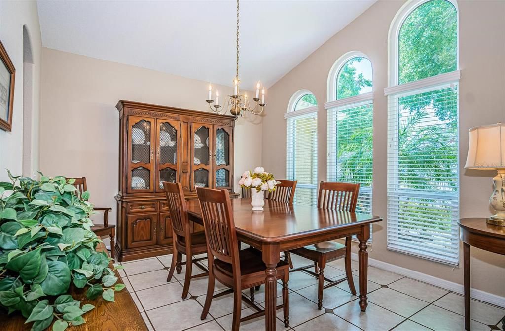 Dining Room with New Hurricane Resistant Window