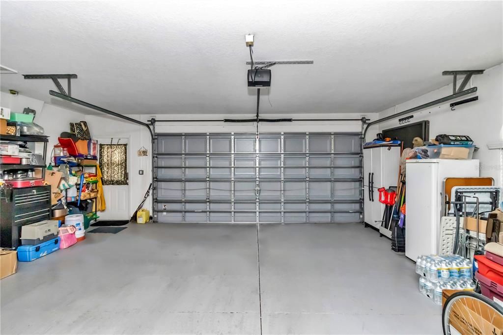 2 car Garage with Side Door