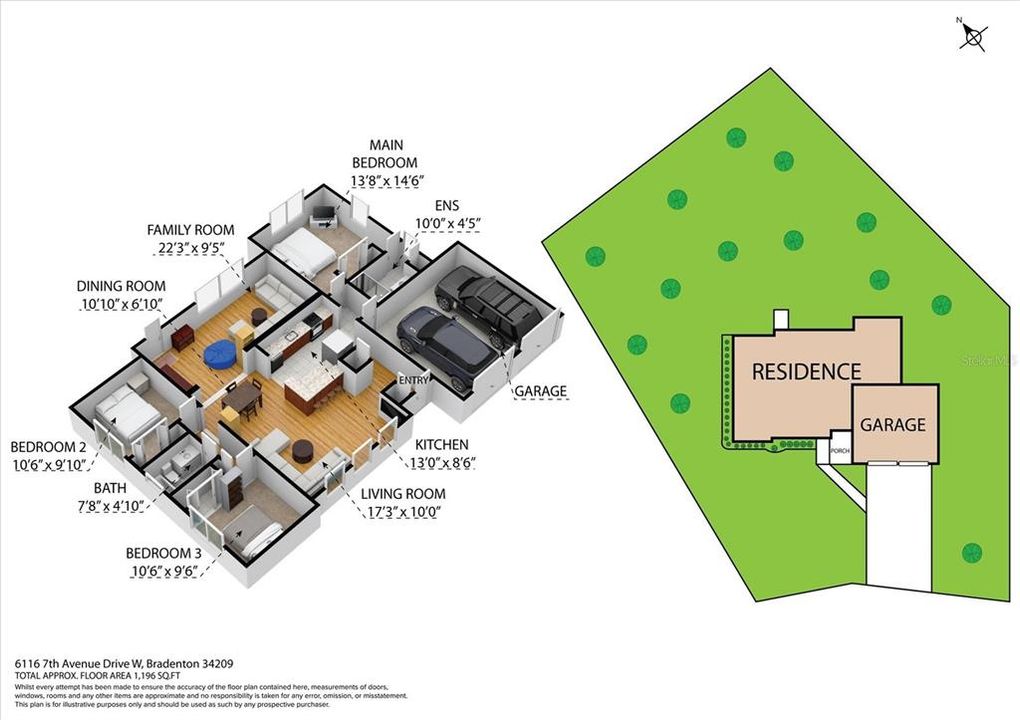 Floor Plan and lot layout
