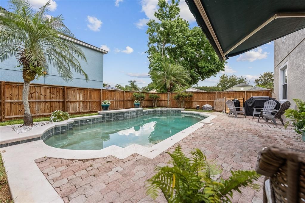 Pool with paver deck