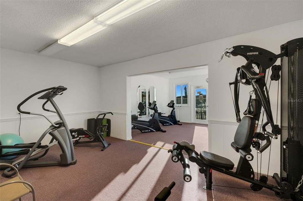 Fitness room at the club house