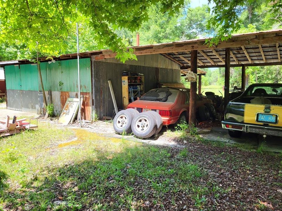 Carport at the shed