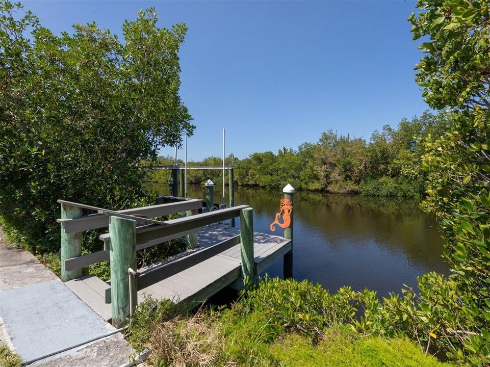 Private walkway to your private dock.