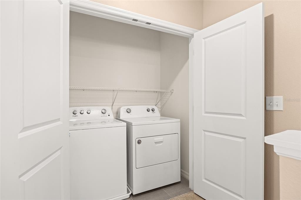 Laundry Area - Upstairs outside of Primary Bedroom