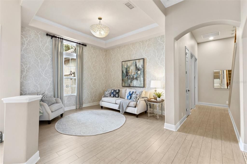 Formal family room off the foyer