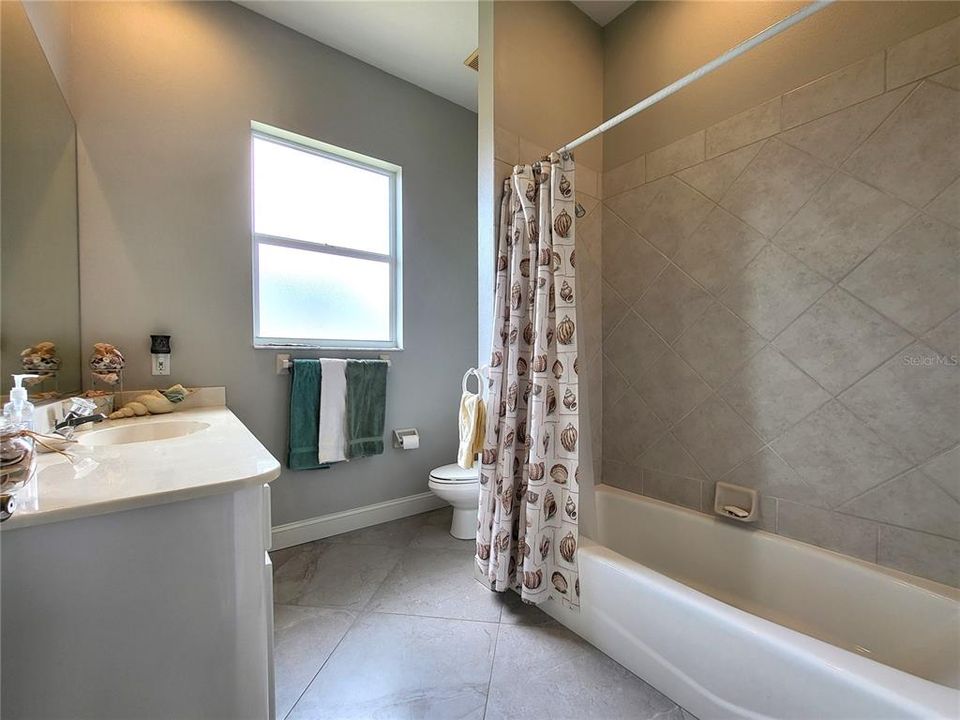 Combination tub and shower.