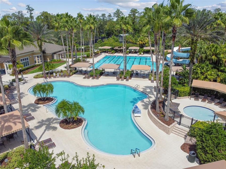 Resort Pool-Cabanas