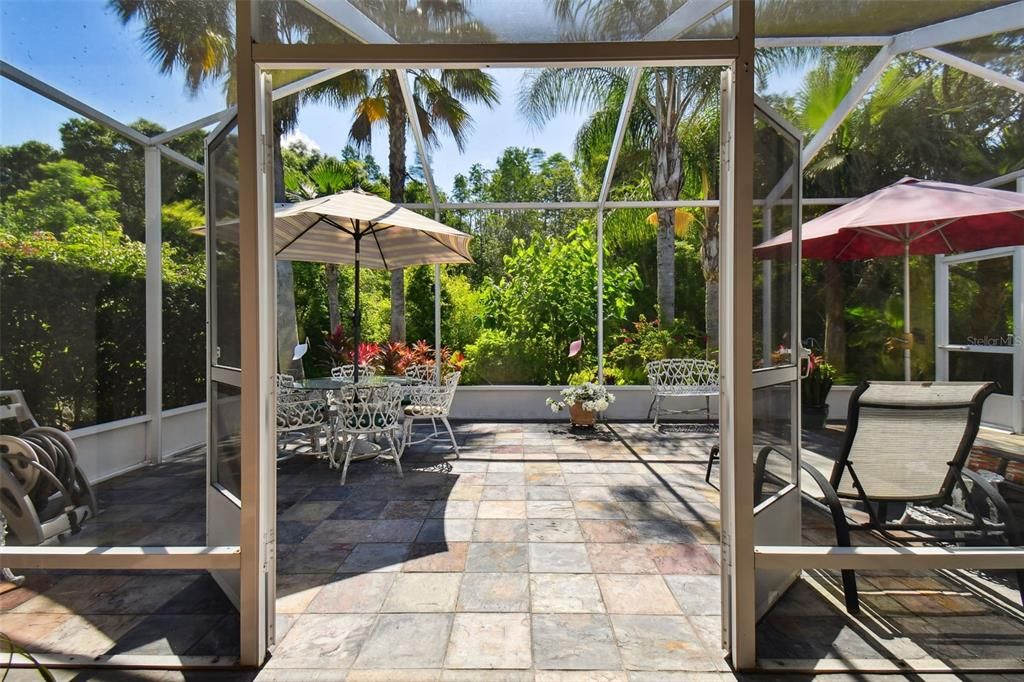 Covered Screened Patio to Extended Screened Open patio