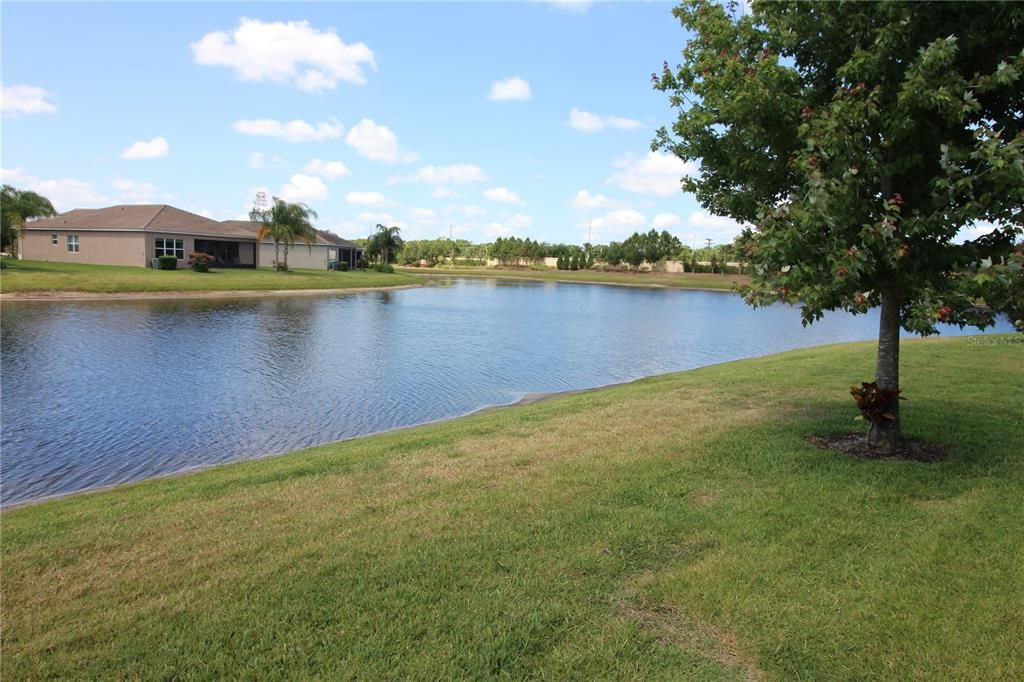 Lake view to right of property