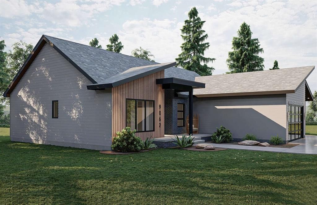 Rear view of home rendering