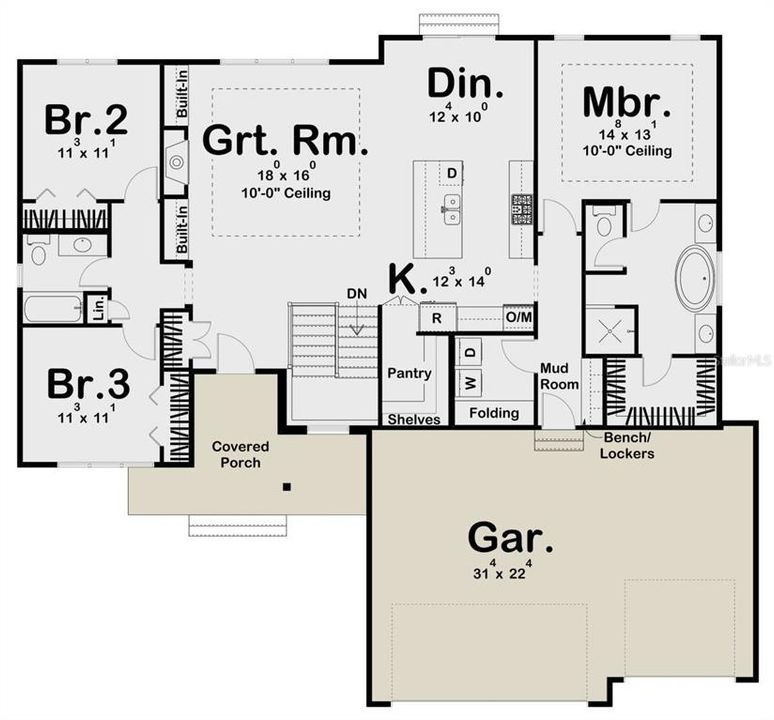 Modern Floor Plan 963-00608