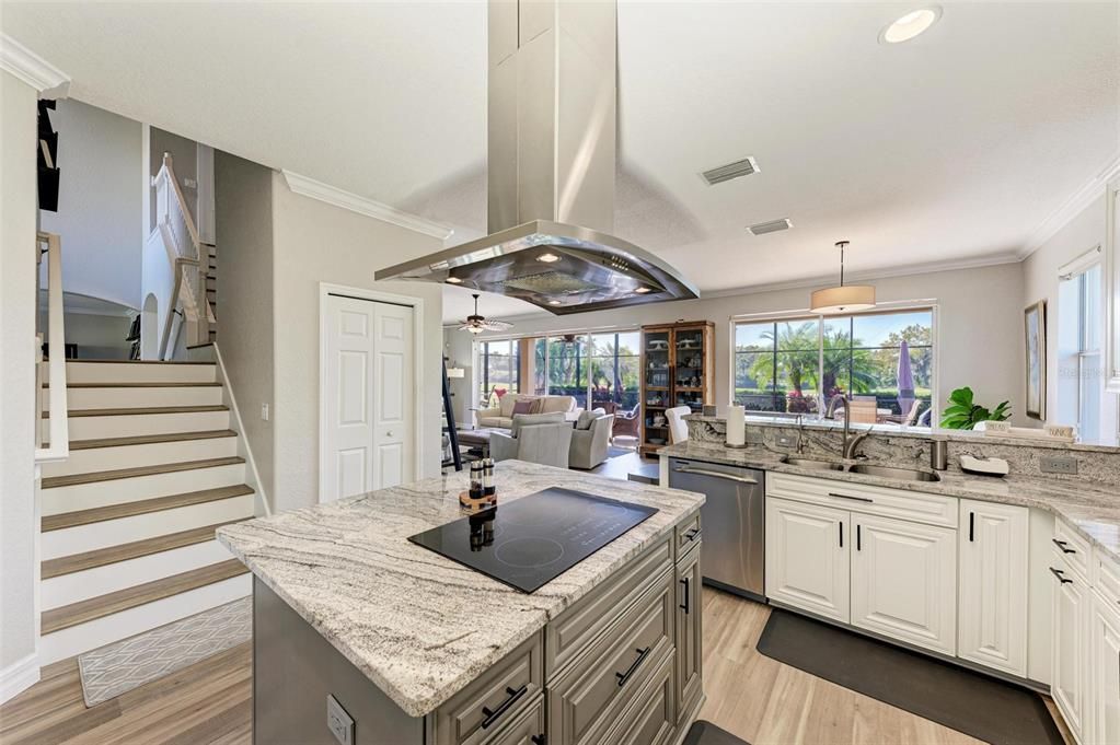 Kitchen & back stairway