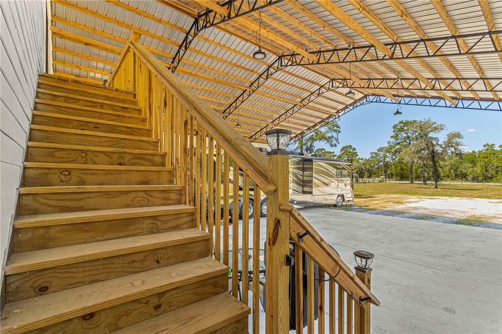 Staircase to the 2nd floor bedroom