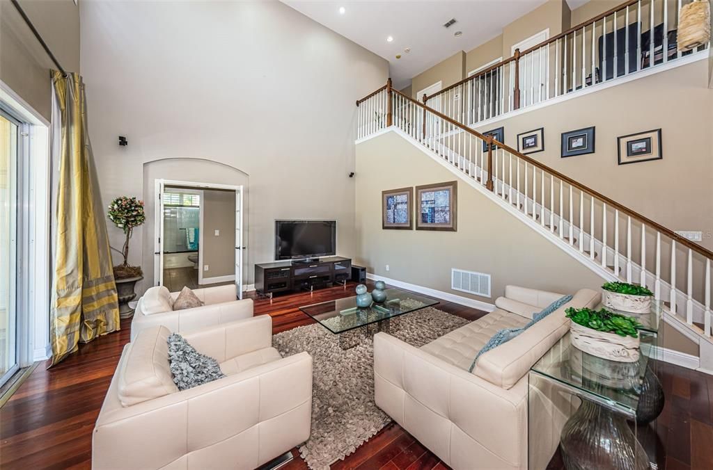 Stunning  two story family room