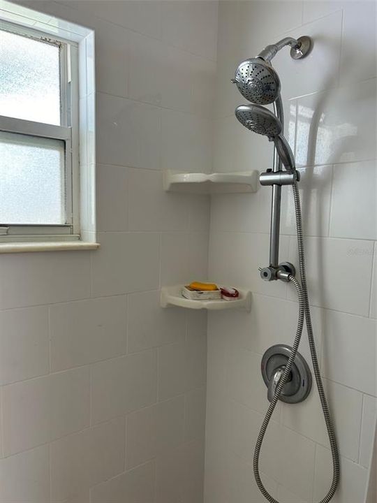Primary bath walk-in shower w/bench