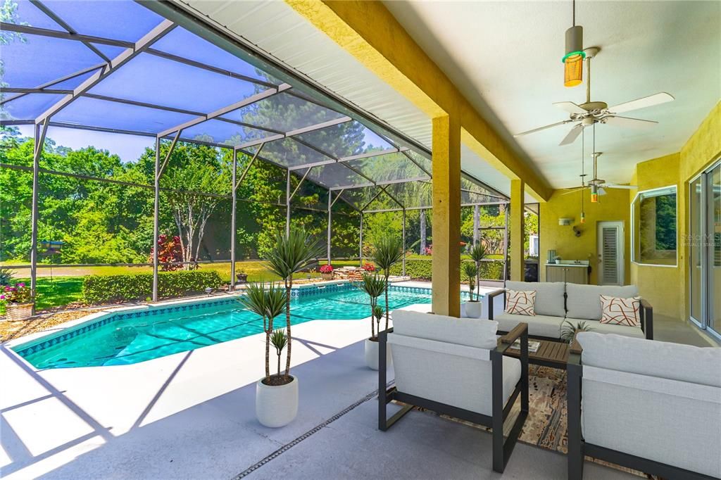 Virtually Staged Covered Patio