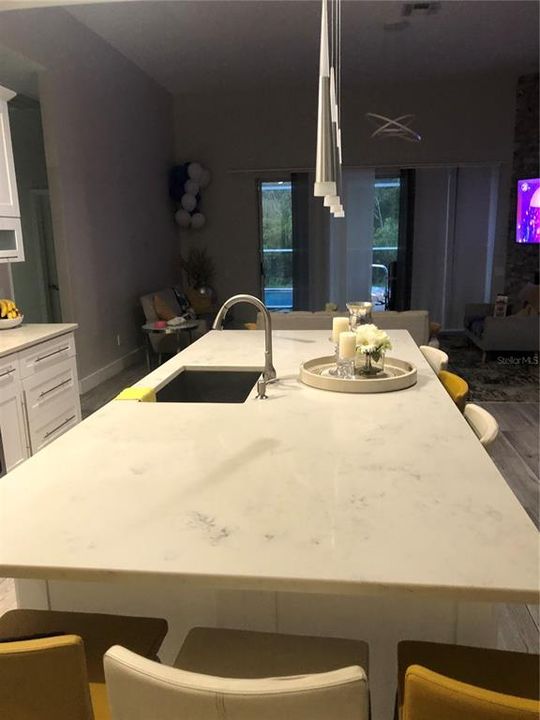 Another view of kitchen island
