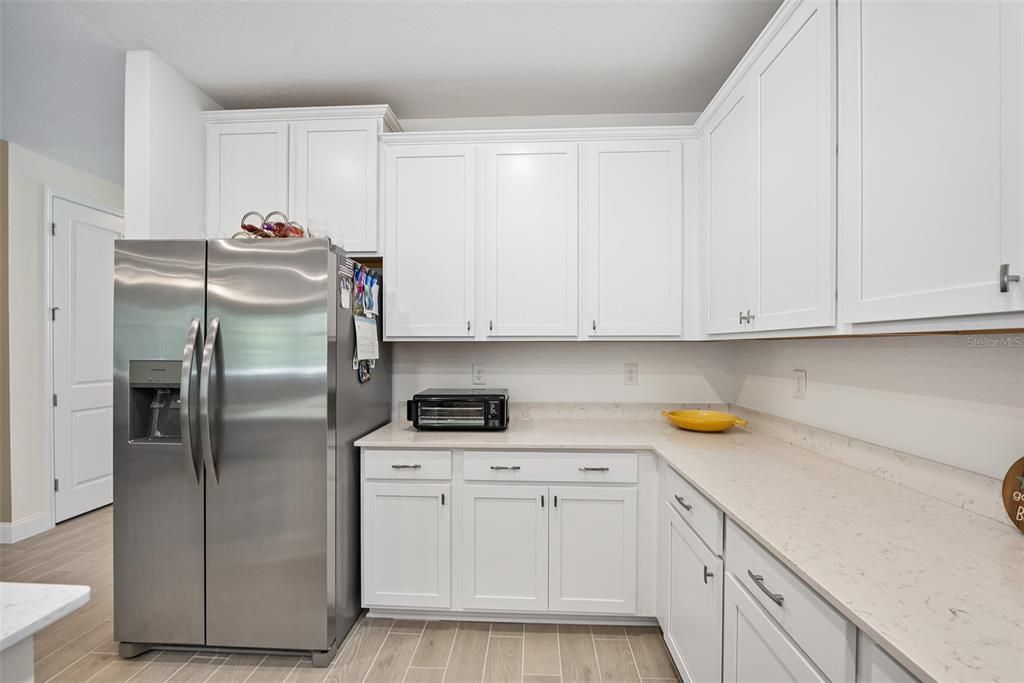 Lots of cabinets and countertop space